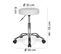 Design Tabouret À Roulettes Pivotant 360° Rembourré Tabouret De Bureau