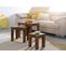 Tables Gigogne Bois Massif Table D'appoint Lot De 3 Table Basse Ensemble