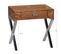 Table De Chevet Bois Massif 50x45x45 Cm Table Nuit Table D'appoint Métal