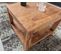 Table Basse Bois Massif 60x45x60 cm Table D'appoint Table De Salon Design