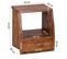 Table De Chevet Bois Massif 45x53x40 Cm Table De Nuit Table D'appoint