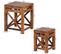 Tables Gigogne Bois Massif Table D'appoint Lot De 2 Table Basse Ensemble