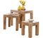 Tables Gigogne Bois Massif Table D'appoint Lot De 3 Table Basse Ensemble