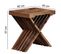 Table D'appoint Bois Massif 60x57x40 cm Bout De Canapé Table De Salon