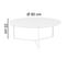 Table Basse Bois Blanc Ø 80 cm Table D'appoint Table De Salon Rond Design