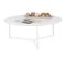 Table Basse Bois Blanc Ø 80 cm Table D'appoint Table De Salon Rond Design