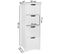 Armoire De Salle De Bain 30x83x30 cm Commode Avec Tiroir Blanc Colonne