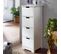 Armoire De Salle De Bain 30x83x30 cm Commode Avec Tiroir Blanc Colonne