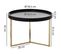 Table Basse Bois / Métal Ø 58,5cm Table D'appoint Table De Salon Rond