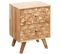 Table De Chevet Bois Massif 44x61x35 Cm Table De Nuit Table D'appoint