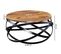 Table Basse Bois Massif Métal 60x30x60 cm Table D'appoint Table De Salon