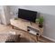 Meuble TV Bois Massif 145x47x35cm Lowboard TV Commode Étagère Télévision