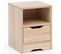 Table De Chevet 31x43x31cm Console De Nuit Moderne Avec Tiroir Design