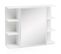 Moderne Armoire Murale En Bois Miroir 80x64,5x20 cm Blanc