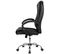 Chaise De Bureau Cuir Synthétique Noir Chaise De Bureau Pivotante 120 Kg Fauteuil De Bureau