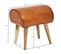 Tabouret 45x53x40 Cm Marron En Cuir Véritable Tabouret En Bois Tabouret En Cuir Massif