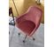 Chaise De Bureau 85 - 105 Cm Velours Fauteuil Pivotant Chaise Coquille