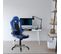 Fauteuil Gamer Game Sport Noir/blanc/bleu