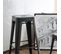 Tabouret De Bar Vantaggio High Noir/or