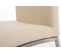 Chaise Grenoble Revêtement Tissu Avec Pieds En Acier Inoxydable Crème