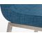 Chaise Colmar Avec Revêtement En Tissu Bleu