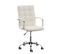 Fauteuil De Bureau Deli V2 Similicuir Blanc