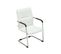 Chaise Visiteur Seattle Similicuir Blanc