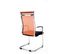 Chaise Cantilever Brenda Avec Revétement En Maille Et Pied Luge En Métal Orange