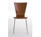 Lot De 2 Chaises Visiteur Aaron Marron