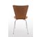 Lot De 2 Chaises Visiteur Aaron Marron