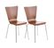 Lot De 2 Chaises Visiteur Aaron Marron