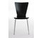 Lot De 2 Chaises Visiteur Aaron Noir