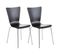 Lot De 2 Chaises Visiteur Aaron Noir