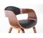 Chaise Retro Kingston En Similicuir Noyer / Noir