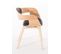 Chaise Retro Kingston En Similicuir Nature / Noir