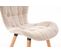 Chaise De Salle À Manger Elda Tissu Nature Crème