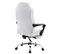 Fauteuil De Bureau Castle Similicuir Blanc