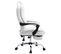 Fauteuil De Bureau Castle Similicuir Blanc