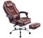 Fauteuil De Bureau Castle Similicuir Bordeaux