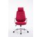 Fauteuil De Bureau Rako Tissu Rouge