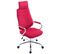 Fauteuil De Bureau Rako Tissu Rouge