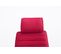 Fauteuil De Bureau Rako Tissu Rouge