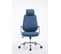 Fauteuil De Bureau Rako Tissu Bleu