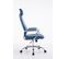 Fauteuil De Bureau Rako Tissu Bleu