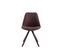 Chaise Toulouse Tissu Pieds Ronds Marron/cappuccino