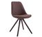 Chaise Toulouse Tissu Pieds Ronds Marron/cappuccino