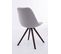 Chaise Toulouse Tissu Pieds Ronds Gris/cappuccino