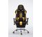 Fauteuil De Bureau Racing Limit Tissu Avec Ou Sans Repose-pieds Noir / Jaune/avec Repose-pieds