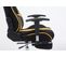 Fauteuil De Bureau Racing Limit Tissu Avec Ou Sans Repose-pieds Noir / Jaune/avec Repose-pieds