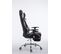 Fauteuil De Bureau Racing Limit Tissu Avec Ou Sans Repose-pieds Noir / Blanc/avec Repose-pieds